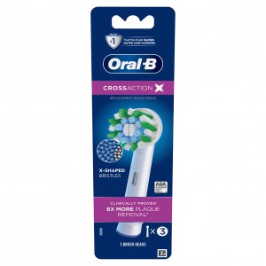 Oral-B CrossAction X-Filament Andre Børstehoveder Hvide | DK_OB26737