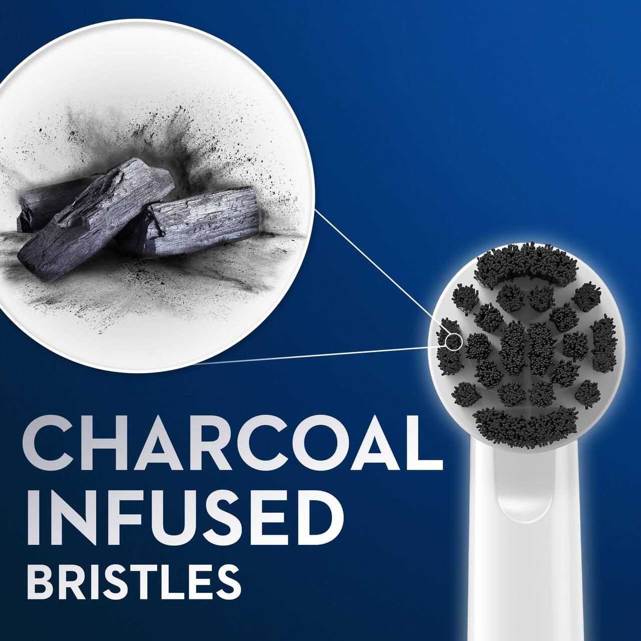 Oral-B Charcoal bristles Andre Børstehoveder Grå | DK_OB17202