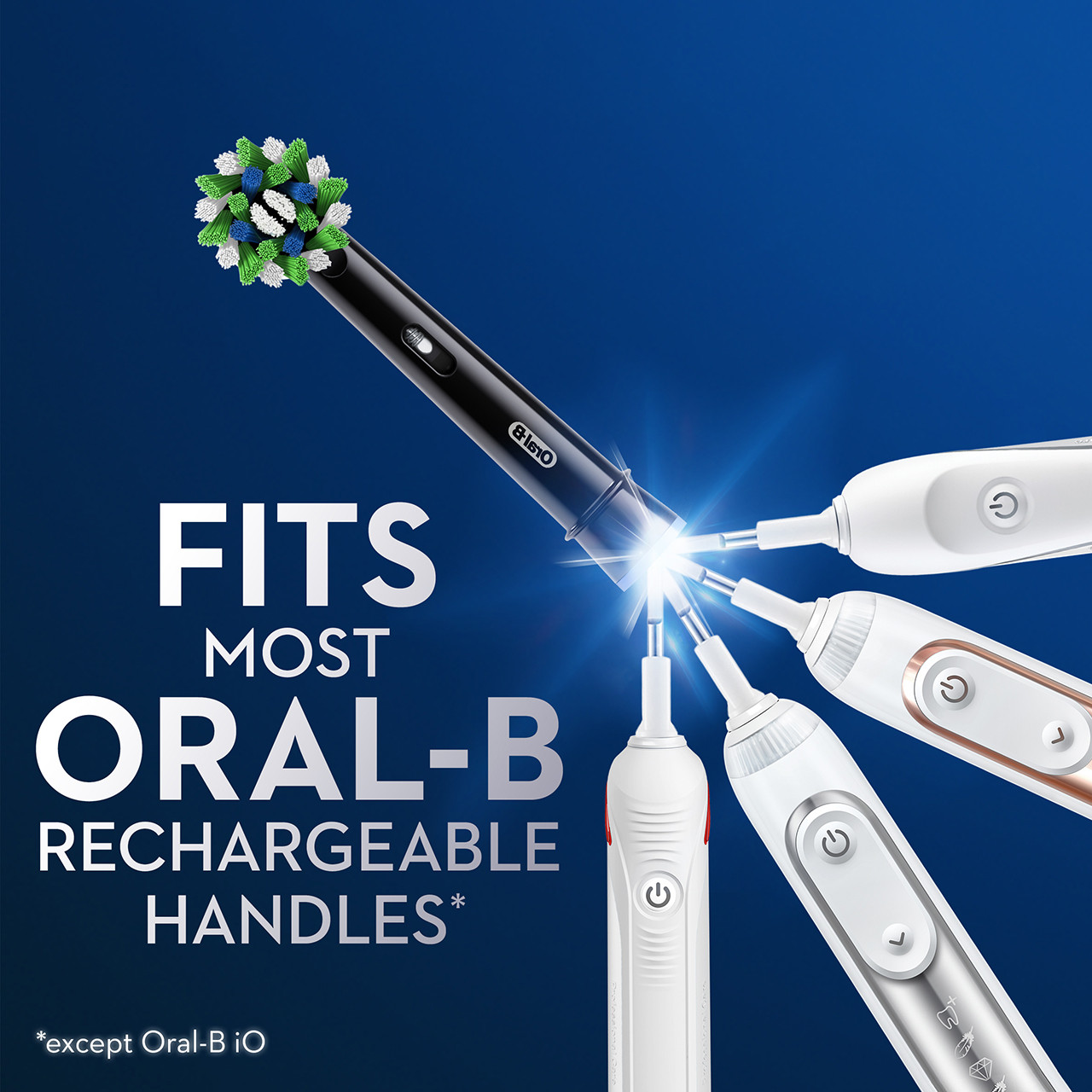 Oral-B CrossAction Andre Børstehoveder Sort | DK_OB40649