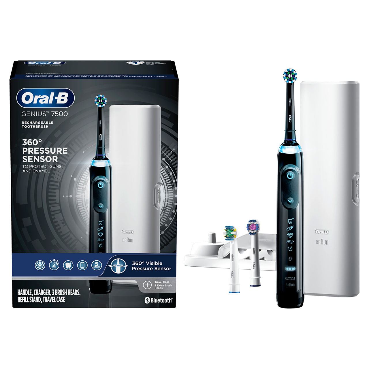 Oral-B Genius 7500 Rechargeable Genius-serien Sort | DK_OB65991