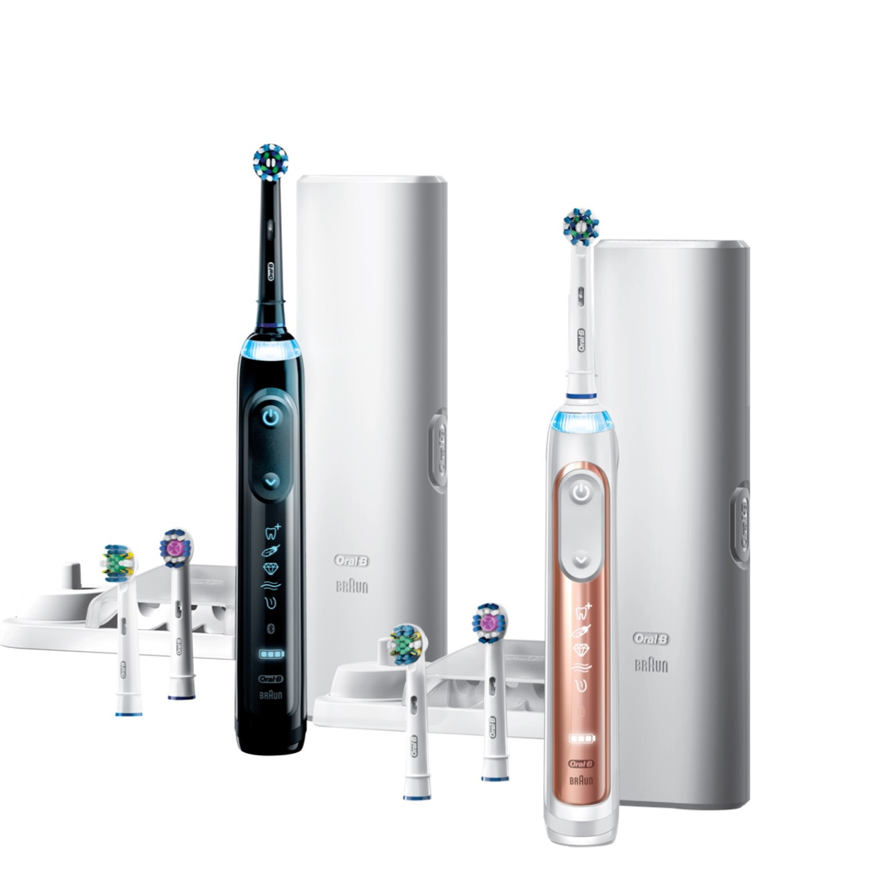 Oral-B Genius 7500 Rechargeable Genius-serien Sort Lyserød Guld | DK_OB28819