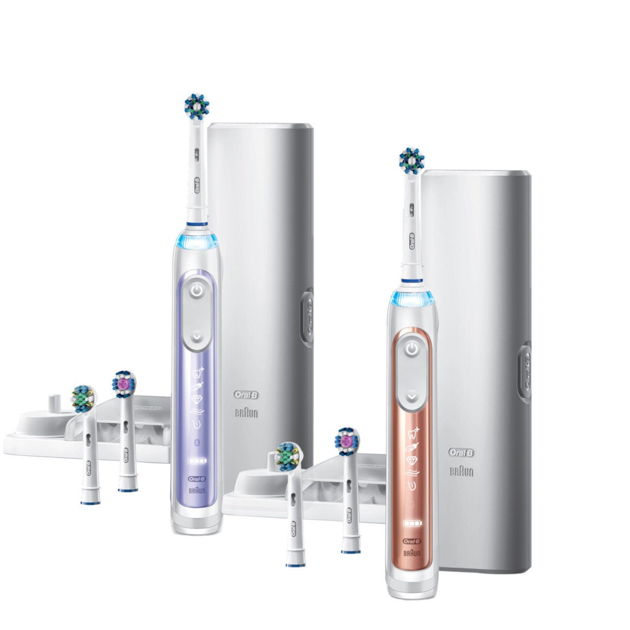 Oral-B Genius 7500 Rechargeable Genius-serien Lilla Lyserød Guld | DK_OB82330