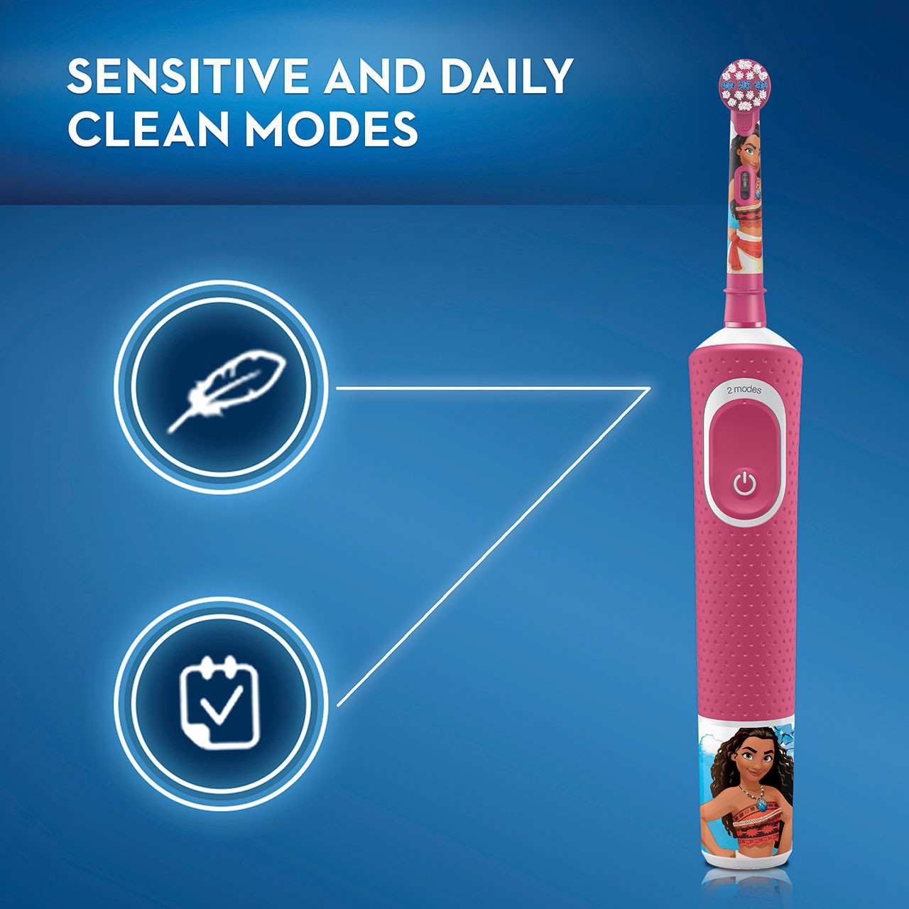 Oral-B Kids Princess Moana Bunter Rød | DK_OB39260