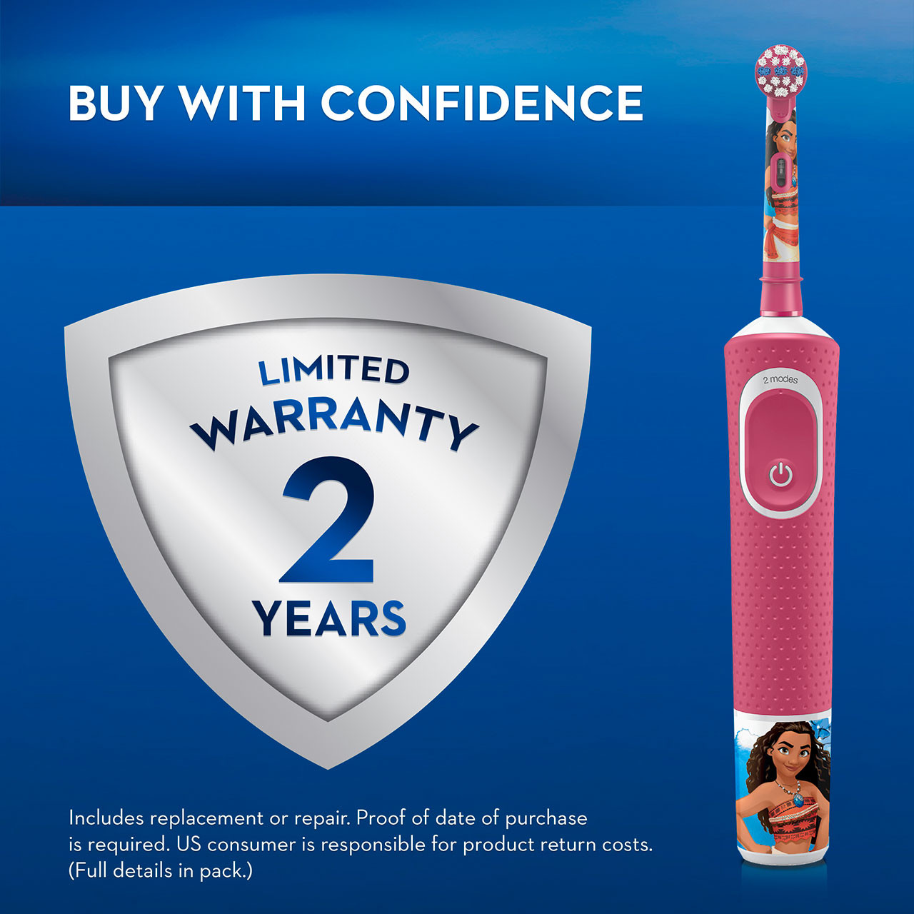 Oral-B Kids Princess Moana Bunter Rød | DK_OB39260