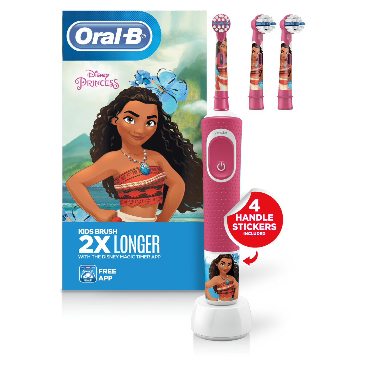 Oral-B Kids Princess Moana Bunter Rød | DK_OB39260