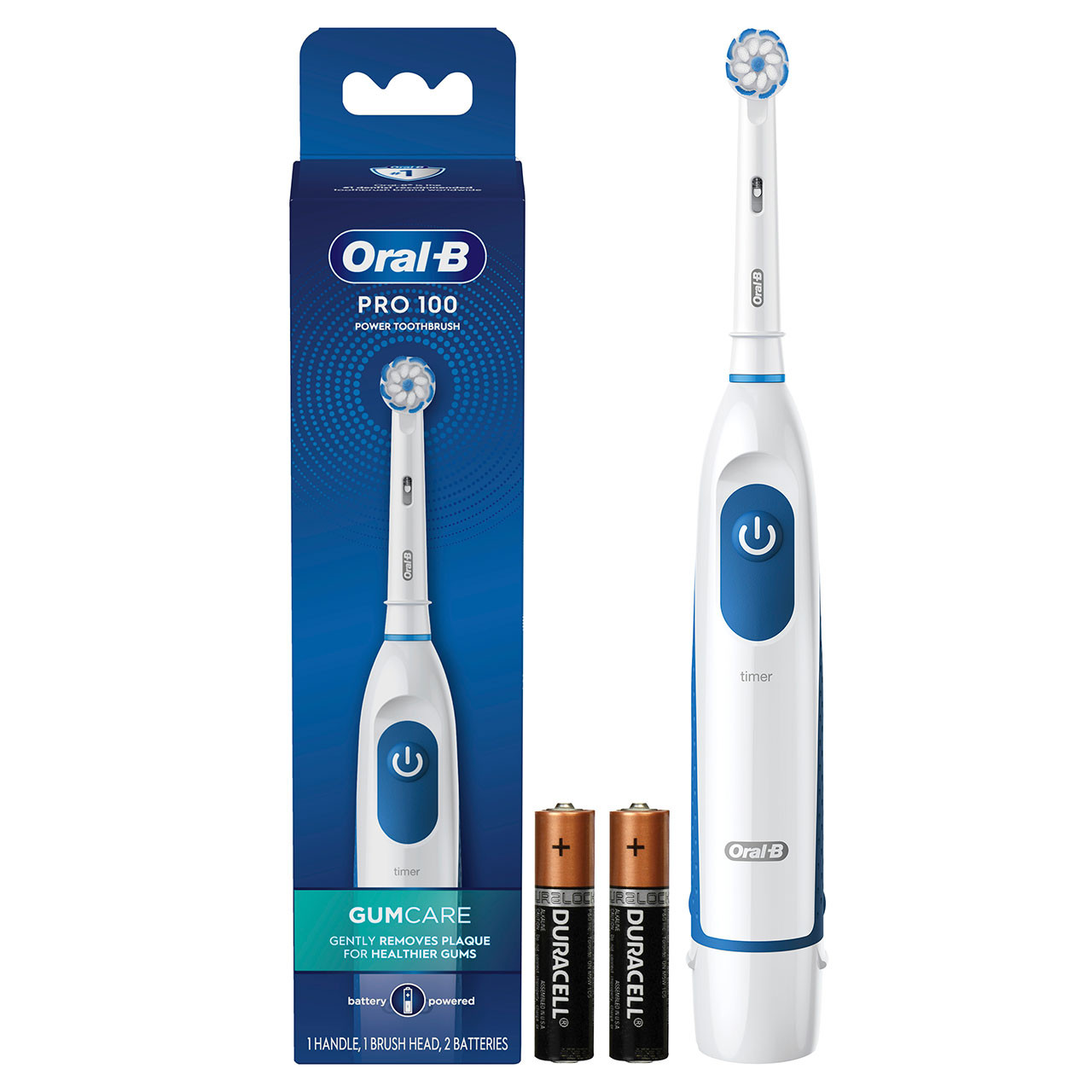 Oral-B Pro 100 Pro-serien Hvide Blå | DK_OB48535