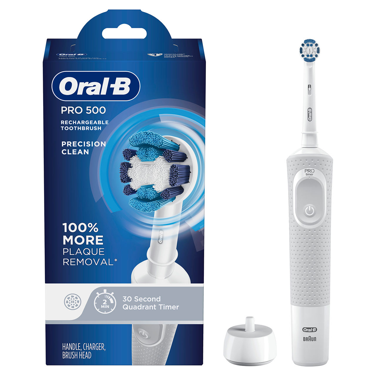 Oral-B Pro 500 Series Pro-serien Hvide Grå | DK_OB18585