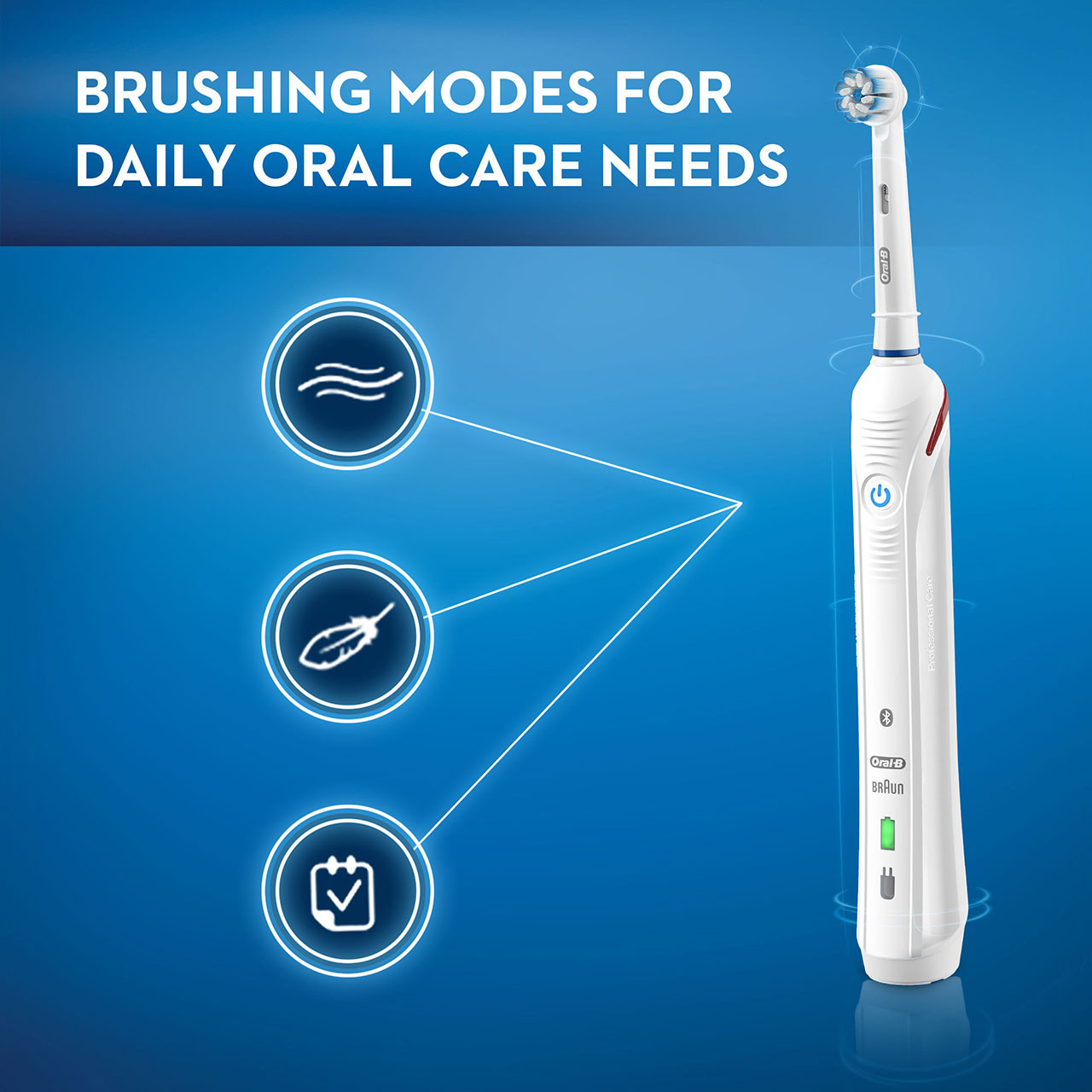 Oral-B Smart 4000 Rechargeable Smart-serie Hvide | DK_OB32036