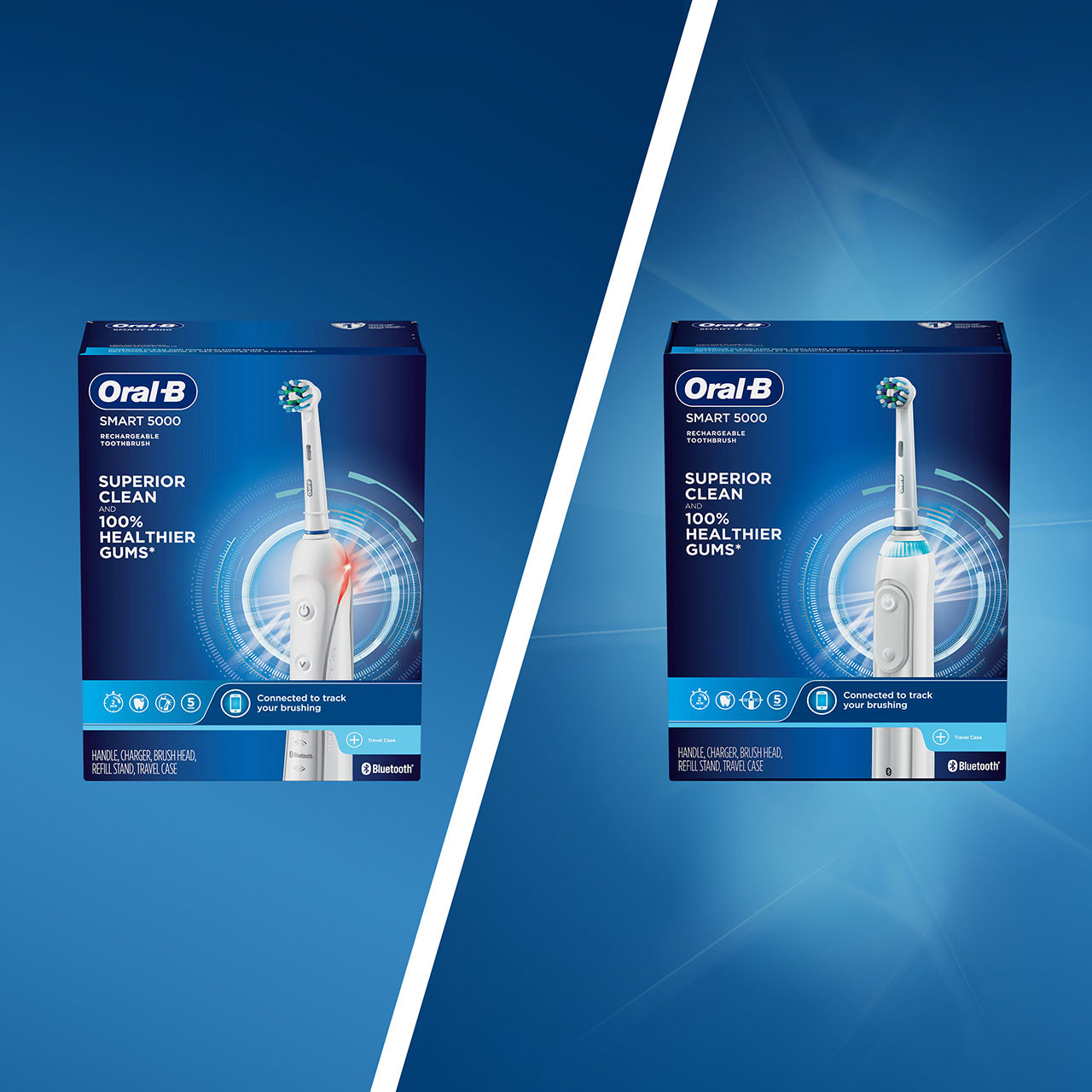 Oral-B Smart 5000 with Bluetooth Smart-serie Hvide | DK_OB19574