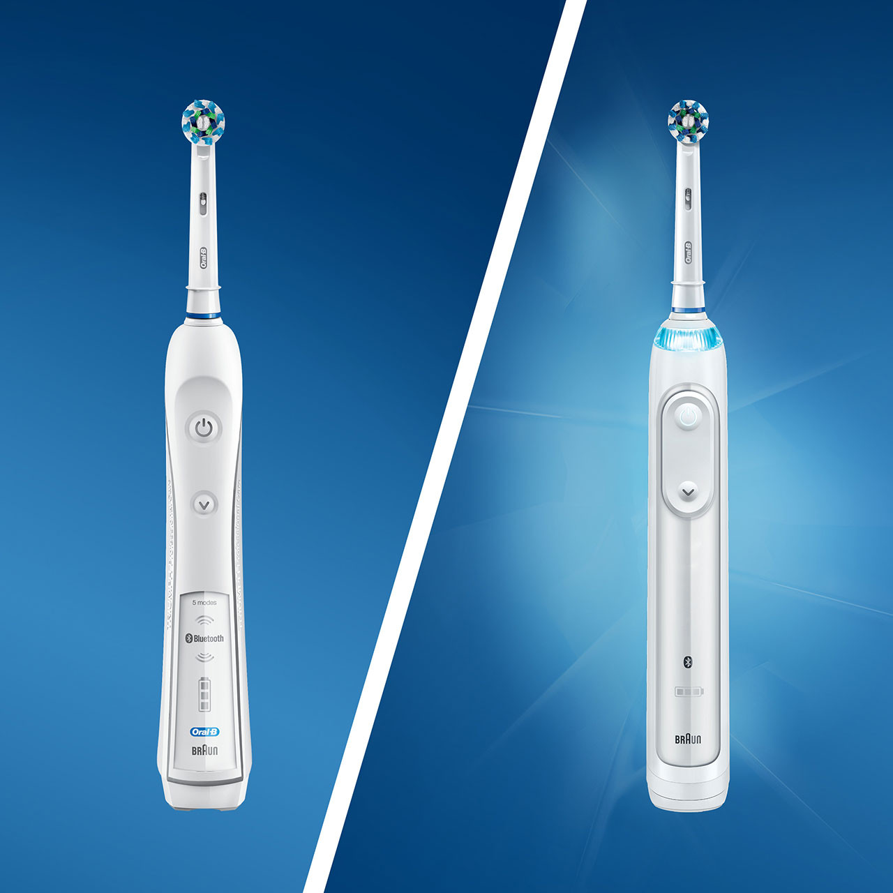 Oral-B Smart 5000 with Bluetooth Smart-serie Hvide | DK_OB19574