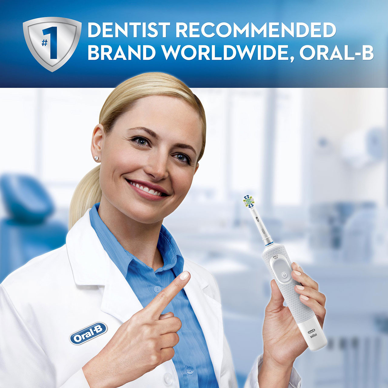 Oral-B Vitality Floss Action Pro-serien Hvide | DK_OB47789