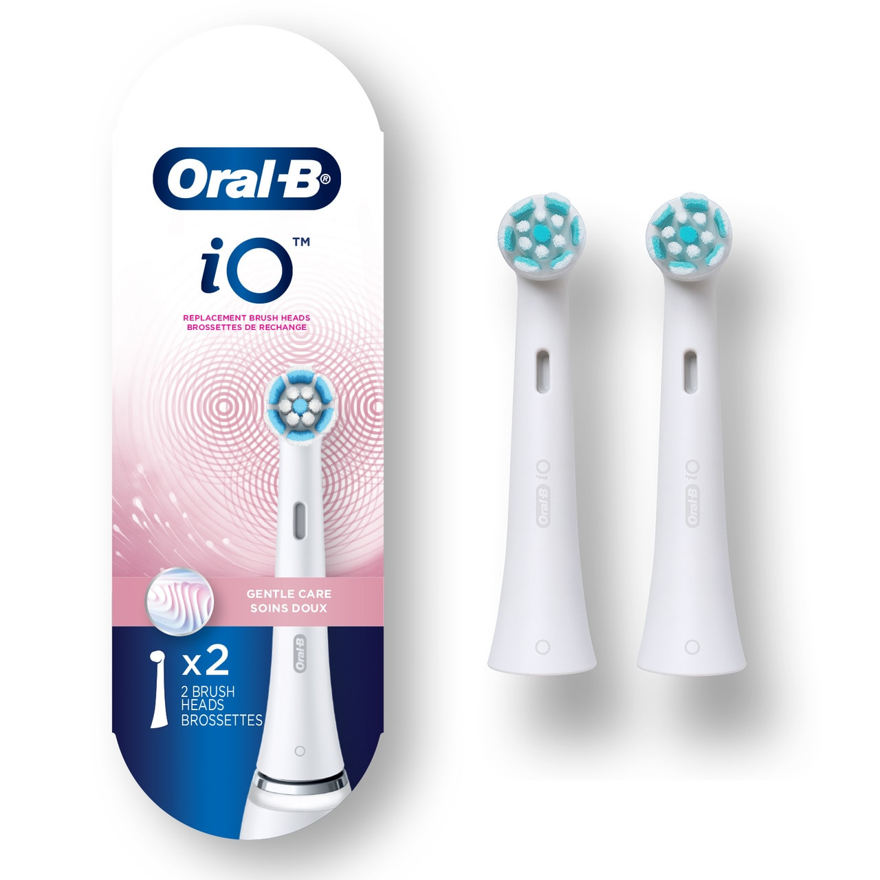 Oral-B iO Gentle Care iO Børstehoveder Hvide | DK_OB84935