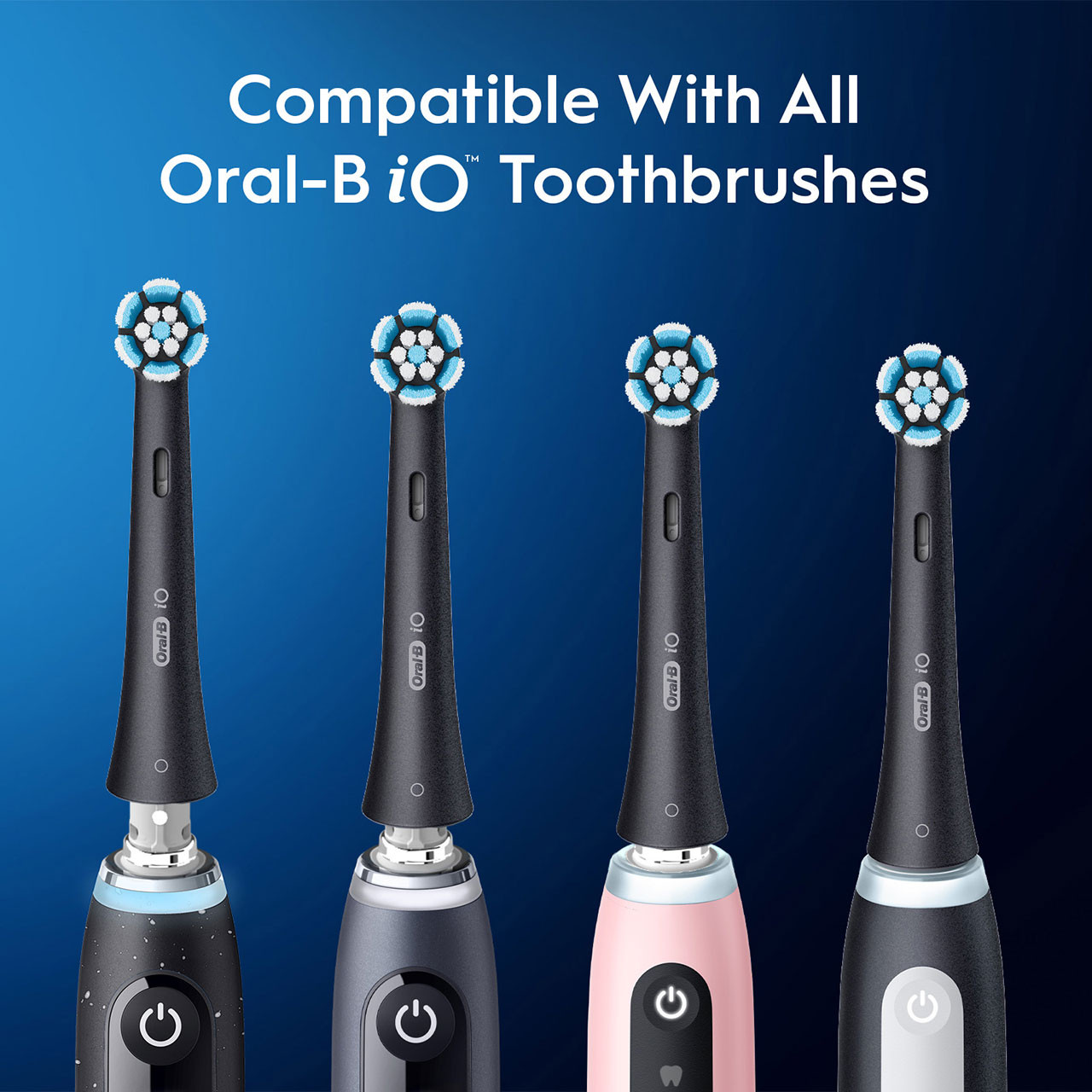 Oral-B iO Gentle Care iO Børstehoveder Sort | DK_OB77345