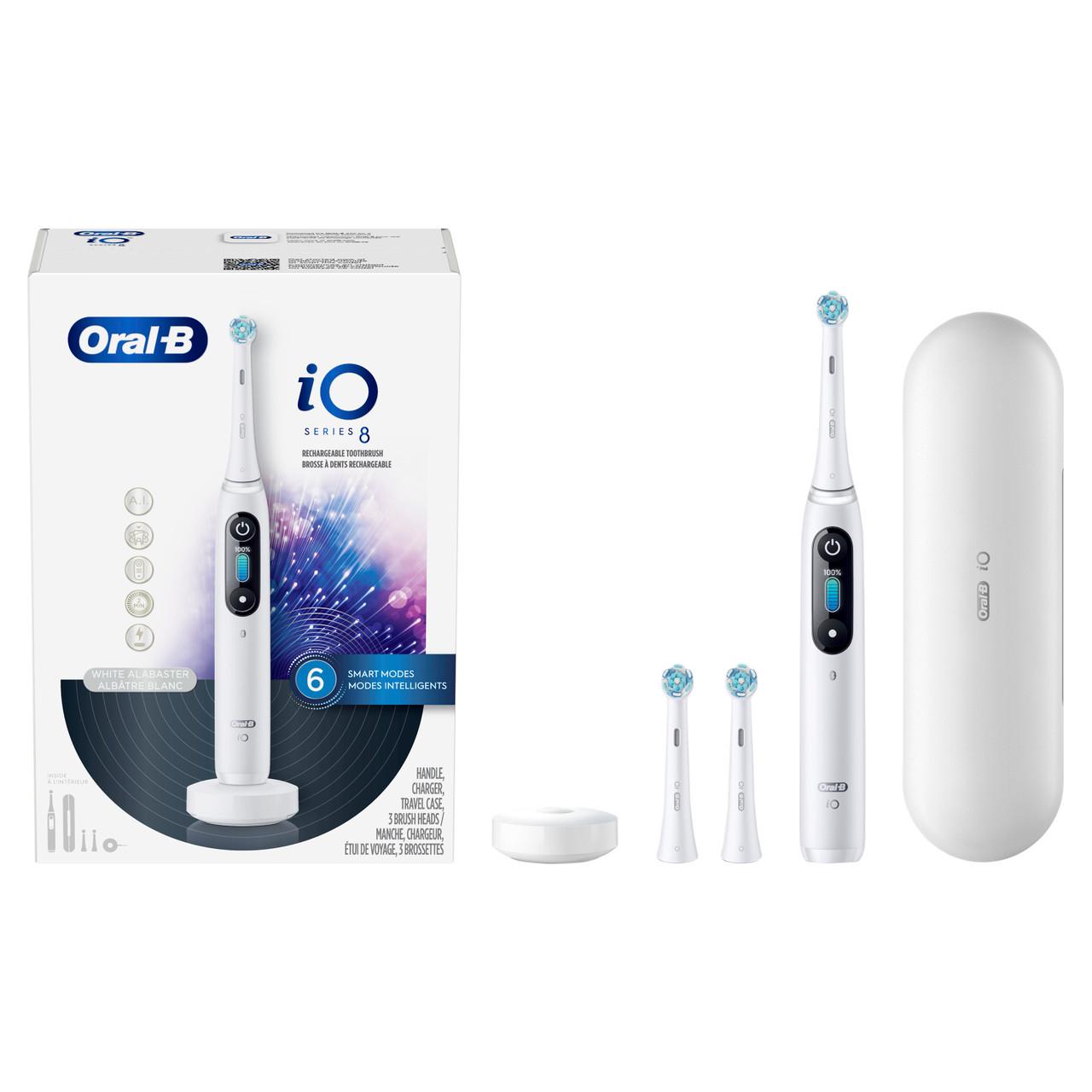 Oral-B iO Series 8 iO-serien Hvide | DK_OB13189