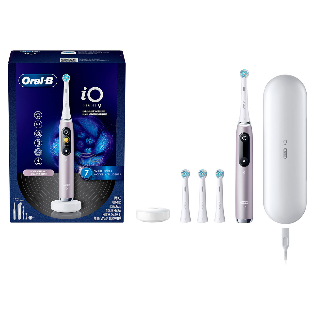 Oral-B iO Series 9 Rechargeable iO-serien Lyserød | DK_OB28547