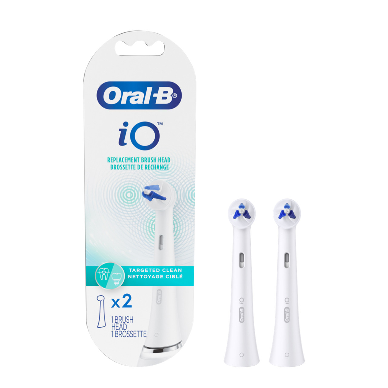 Oral-B iO Targeted Clean iO Børstehoveder Hvide | DK_OB21176