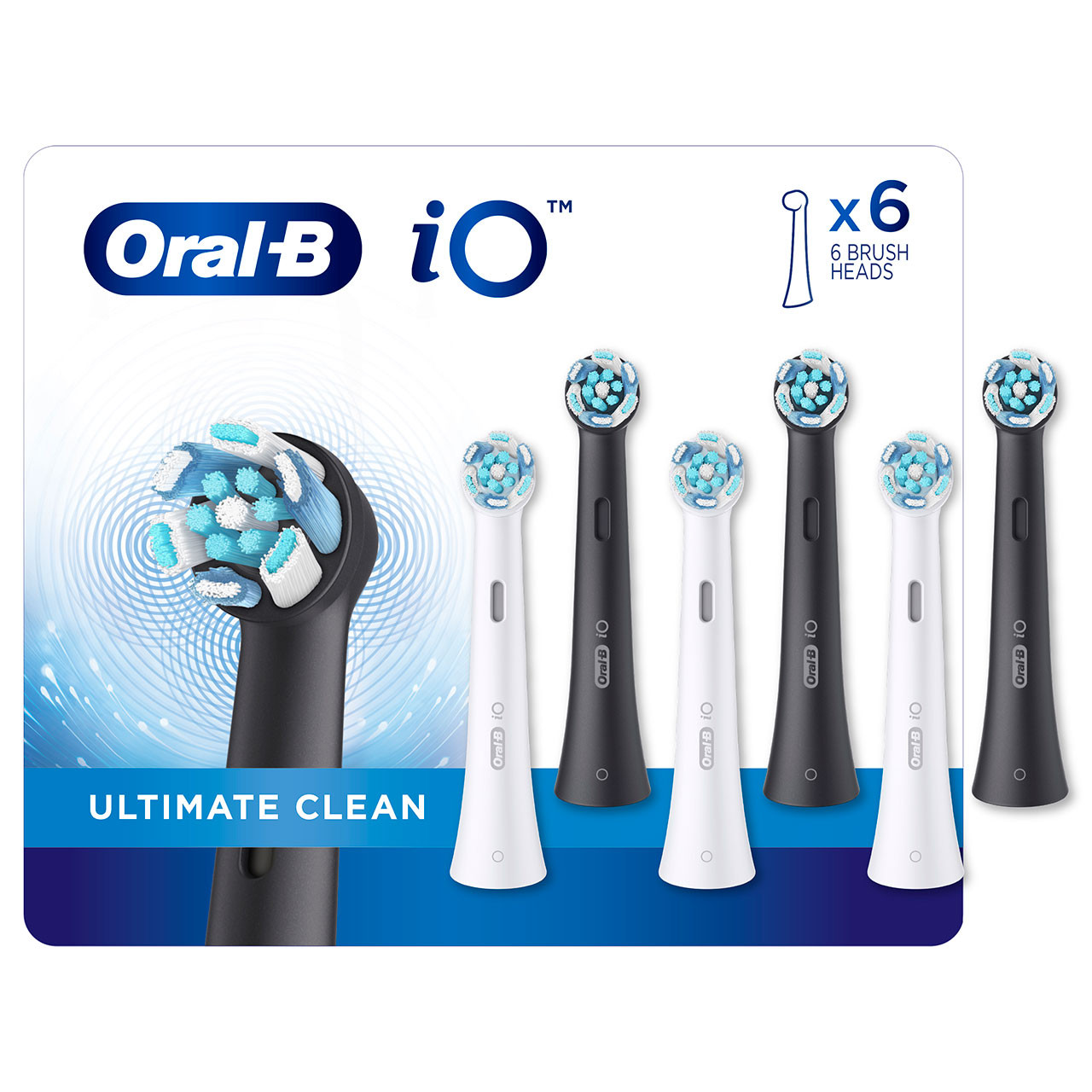 Oral-B iO Ultimate Clean iO Børstehoveder Hvide Sort | DK_OB41841