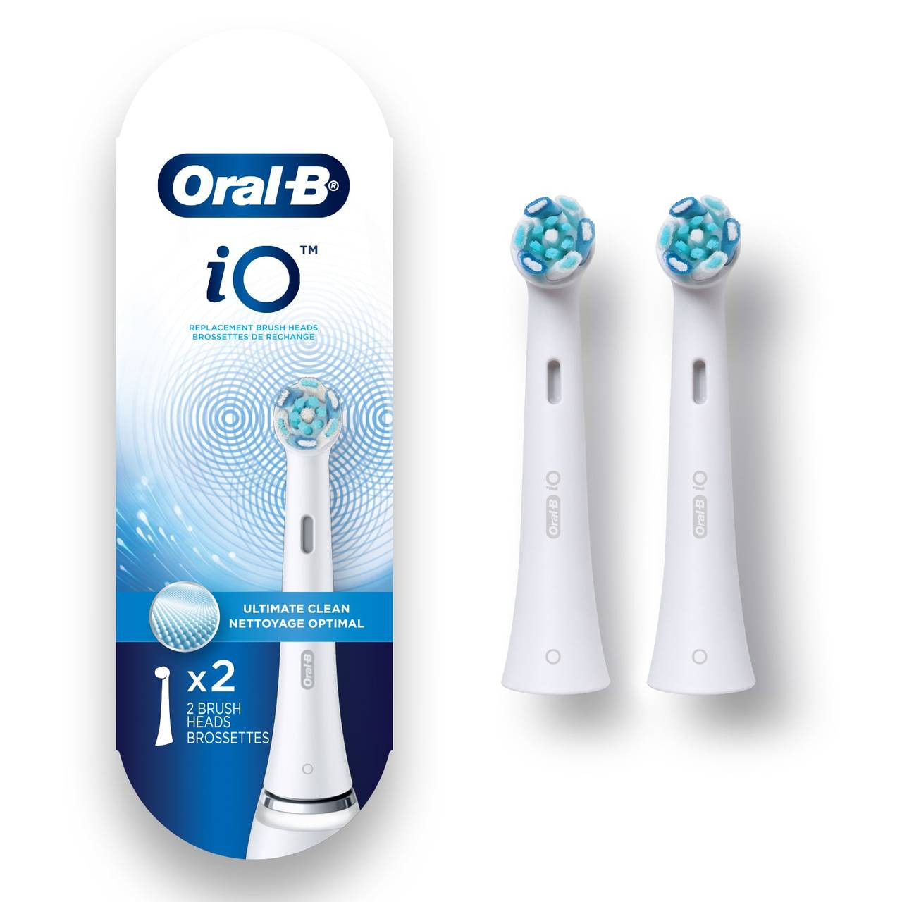 Oral-B iO Ultimate Clean iO Børstehoveder Hvide | DK_OB84446